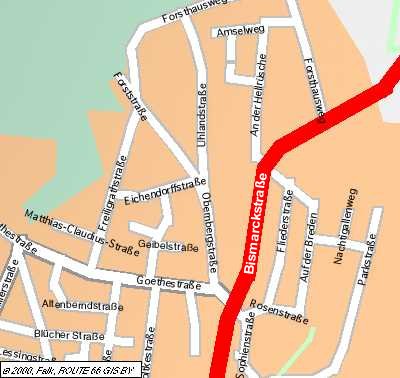 Nahbereich Bad Salzuflen / Obernbergstra&szlig;e